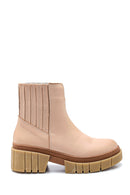 Women's Leather Thick Soled Boots | Derimod Women's Leather Thick Soled Boots | Derimod