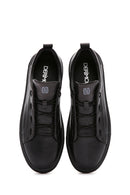 Men's Black Lace-up Leather Sneaker | Derimod Men's Black Lace-up Leather Sneaker | Derimod