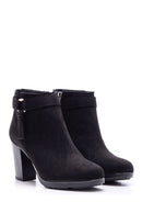 Women's Suede Heeled Boots | Derimod Women's Suede Heeled Boots | Derimod
