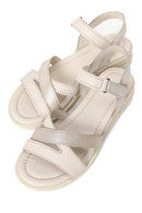 Woman Cream Ankle-Strap Leather Sandals | Derimod Woman Cream Ankle-Strap Leather Sandals | Derimod