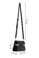 Women's Black Long Strap Classic Crossbody Bag | Derimod Women's Black Long Strap Classic Crossbody Bag | Derimod