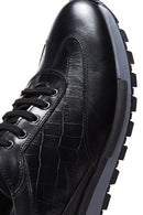 Men's Black Leather Sneaker | Derimod Men's Black Leather Sneaker | Derimod