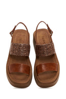 Women's Tan Thick Soled Sandals | Derimod Women's Tan Thick Soled Sandals | Derimod