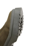 Women's Khaki Zipper Boots | Derimod Women's Khaki Zipper Boots | Derimod