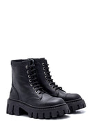 Women's Leather High Sole Boots | Derimod Women's Leather High Sole Boots | Derimod