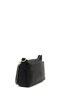 Woman Black Long-Strap Leather Shoulder Bag | Derimod Woman Black Long-Strap Leather Shoulder Bag | Derimod