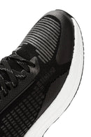 Derimod Zero Erkek Siyah Bağcıklı Kalın Tabanlı Kumaş Sneaker | Derimod Derimod Zero Erkek Siyah Bağcıklı Kalın Tabanlı Kumaş Sneaker | Derimod