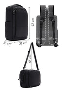 D-Pack Unisex Black Technological Fabric Backpack | Derimod D-Pack Unisex Black Technological Fabric Backpack | Derimod