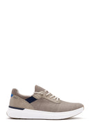 Derimod Zero Men's Beige Lace-Up Thick Soled Fabric Sneaker | Derimod Derimod Zero Men's Beige Lace-Up Thick Soled Fabric Sneaker | Derimod