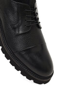 Men's Black Lace-Up Thick-Soled Leather Casual Shoe | Derimod Men's Black Lace-Up Thick-Soled Leather Casual Shoe | Derimod