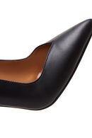 Kadın Siyah Deri Stiletto | Derimod Kadın Siyah Deri Stiletto | Derimod