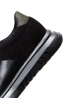 Erkek Siyah Deri Kalın Tabanlı Sneaker | Derimod Erkek Siyah Deri Kalın Tabanlı Sneaker | Derimod