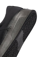 Male Black Lace-Up Leather Sneaker | Derimod Male Black Lace-Up Leather Sneaker | Derimod