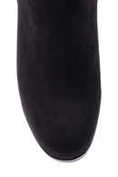 Women's Suede Heeled Boots | Derimod Women's Suede Heeled Boots | Derimod