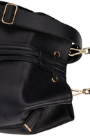 Geox Women's Black Andrenne Long Strap Leather Crossbody Bag | Derimod Geox Women's Black Andrenne Long Strap Leather Crossbody Bag | Derimod