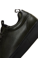 Men's Green Leather Sneaker | Derimod Men's Green Leather Sneaker | Derimod