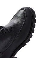 Men's Black Leather Zippered Casual Boots | Derimod Men's Black Leather Zippered Casual Boots | Derimod