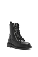 Women's Black Zippered Boots | Derimod Women's Black Zippered Boots | Derimod