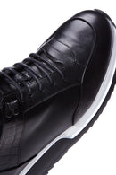 Men's Leather High Top Sneaker | Derimod Men's Leather High Top Sneaker | Derimod