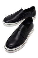 Erkek Siyah Deri Loafer | Derimod Erkek Siyah Deri Loafer | Derimod