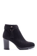 Women's Suede Heeled Boots | Derimod Women's Suede Heeled Boots | Derimod