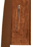Marcus Men's Brown Suede Leather Jacket | Derimod Marcus Men's Brown Suede Leather Jacket | Derimod
