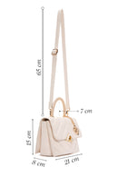 Women's Cream Long Strap Quilted Handbag | Derimod Women's Cream Long Strap Quilted Handbag | Derimod