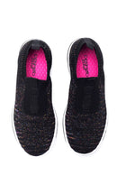 Kadın Siyah Desenli Kumaş Sneaker | Derimod Kadın Siyah Desenli Kumaş Sneaker | Derimod