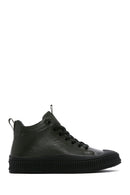 Erkek Haki Deri Bilekli Sneaker | Derimod Erkek Haki Deri Bilekli Sneaker | Derimod
