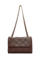 Women's Brown Long Strap Printed Handbag | Derimod Women's Brown Long Strap Printed Handbag | Derimod