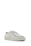 Men's Gray Lace-up Suede Leather Casual Shoes | Derimod Men's Gray Lace-up Suede Leather Casual Shoes | Derimod