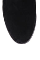 Women's Suede Heeled Leather Boots | Derimod Women's Suede Heeled Leather Boots | Derimod