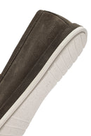 Men's Khaki Suede Leather Loafer | Derimod Men's Khaki Suede Leather Loafer | Derimod