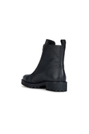 Geox Women's Black Hoara Leather Boots | Derimod Geox Women's Black Hoara Leather Boots | Derimod