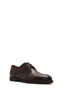 Men's Brown Laced Leather Classic Shoes | Derimod Men's Brown Laced Leather Classic Shoes | Derimod