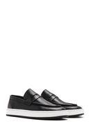 Erkek Siyah Spor Deri Loafer | Derimod Erkek Siyah Spor Deri Loafer | Derimod