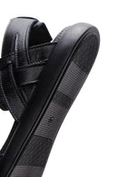 Women's Black Leather Comfort Sandals | Derimod Women's Black Leather Comfort Sandals | Derimod