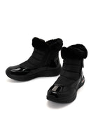Skechers Kadın Siyah Arch Fit Smooth - Cool Puff Rugan Kalın Tabanlı Bot | Derimod Skechers Kadın Siyah Arch Fit Smooth - Cool Puff Rugan Kalın Tabanlı Bot | Derimod