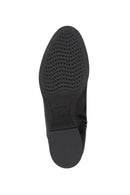 Geox Women's Black Felicity Zippered Leather Boots | Derimod Geox Women's Black Felicity Zippered Leather Boots | Derimod
