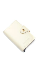 Women's Beige Leather Card Holder | Derimod Women's Beige Leather Card Holder | Derimod