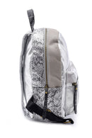 Women's Snakeskin Pattern Detailed Backpack | Derimod Women's Snakeskin Pattern Detailed Backpack | Derimod