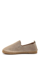Men's Beige Suede Leather Espadrille | Derimod Men's Beige Suede Leather Espadrille | Derimod