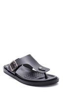 Men's Leather Flip Flops | Derimod Men's Leather Flip Flops | Derimod