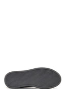 Erkek Siyah Bağcıklı Deri Sneaker | Derimod Erkek Siyah Bağcıklı Deri Sneaker | Derimod