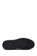Male Black Lace-Up Leather Sneaker | Derimod Male Black Lace-Up Leather Sneaker | Derimod