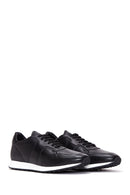 Men's Black Leather Sneaker | Derimod Men's Black Leather Sneaker | Derimod