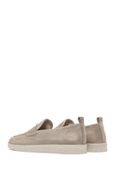 Women's Beige Suede Leather Loafer | Derimod Women's Beige Suede Leather Loafer | Derimod