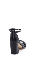 Women's Black Thick Heeled Sandals | Derimod Women's Black Thick Heeled Sandals | Derimod