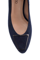 Women's Suede Leather Heeled Shoes | Derimod Women's Suede Leather Heeled Shoes | Derimod