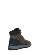 Geox Men's Brown Granito Nubuck Leather Casual Boots | Derimod Geox Men's Brown Granito Nubuck Leather Casual Boots | Derimod